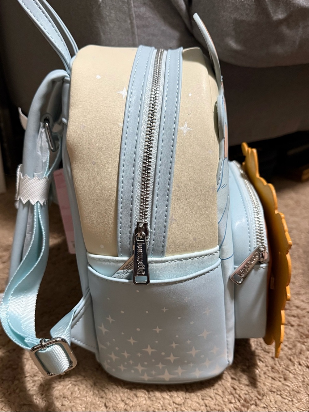 Disney Loungefly Cinderella Ballgown Pumpkin Mini Backpack New with Tags - Picture 3 of 6